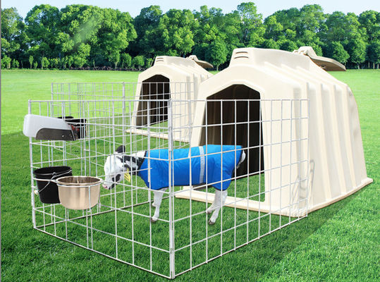 โพลีเอทิลีนความแข็งแรงสูง Intershape Calf Hutches ขนาดที่กำหนดเอง