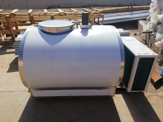 หน่วยทำความเย็น Milk Cooling Tank ระบบควบคุมไฟฟ้าสแตนเลส