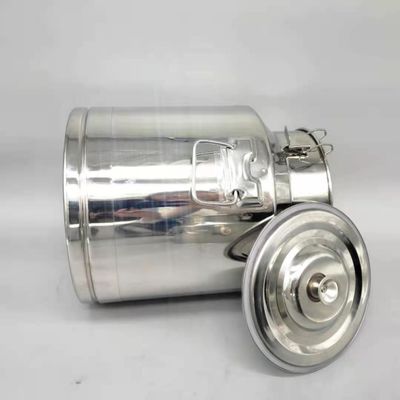 Metal Condensed SS Storage Container ถังนม 15 ลิตรพร้อมฝาปิด