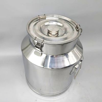 25L SS304 ถังเก็บโลหะชากาแฟน้ำตาลปิดผนึกขนส่งนมกระป๋อง