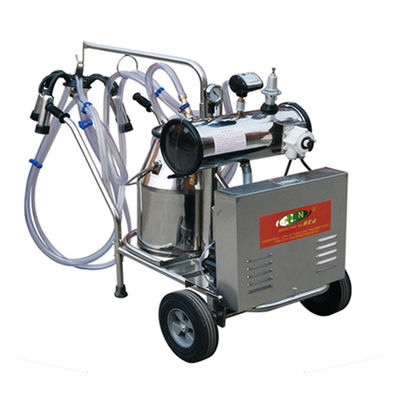 ปั๊มสุญญากาศ 12pcs / H เครื่องรีดนมวัวพร้อมถัง 25 ลิตร
