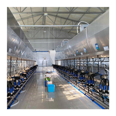 ชนิดปล่อยอย่างรวดเร็ว ISO9001 Abreast Milking Parlour พร้อมระบบวัดแสงแบบอิเล็กทรอนิกส์