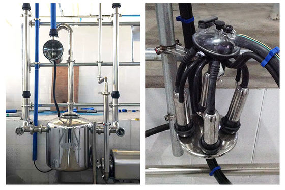 ก้างปลาชนิด 5T / h 20 ยูนิตห้องรีดนมเสียงรบกวนต่ำห้องรีดนมอัตโนมัติ