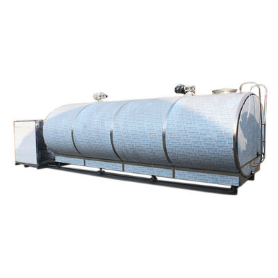 ถังเก็บความเย็นนมแนวนอน 20000L AISI Stainless Steel