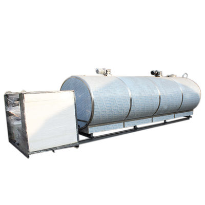 ถังเก็บความเย็นนมแนวนอน 20000L AISI Stainless Steel
