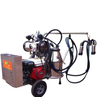 220L / นาทีเครื่องรีดนมแบบพกพาสองถังไฟฟ้าสำหรับแพะ