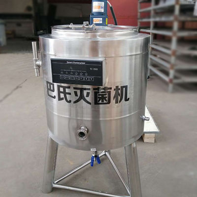 เครื่องพาสเจอร์ไรส์นมพาสเจอร์ไรส์สแตนเลสชุดเล็ก 5-500L