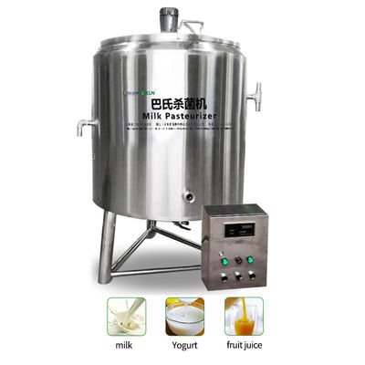 อุปกรณ์บาร์นมผลไม้โยเกิร์ตสดขนาดเล็ก 30l เครื่องพาสเจอร์ไรซ์นม