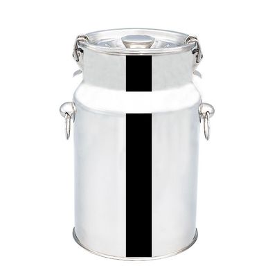 บรรจุภัณฑ์โลโก้ที่กำหนดเอง Silver 10L SS Milk กระป๋องนมสแตนเลส