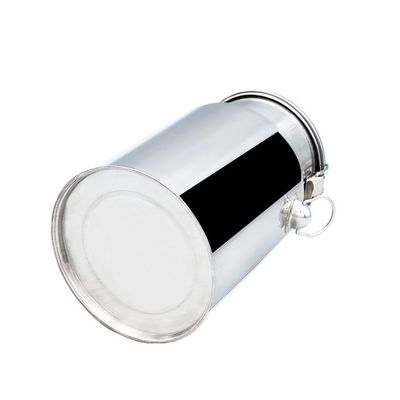 บรรจุภัณฑ์โลโก้ที่กำหนดเอง Silver 10L SS Milk กระป๋องนมสแตนเลส