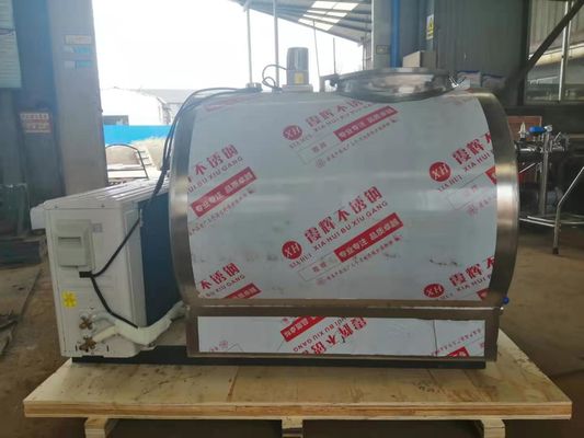 หน่วยทำความเย็น Milk Cooling Tank ระบบควบคุมไฟฟ้าสแตนเลส