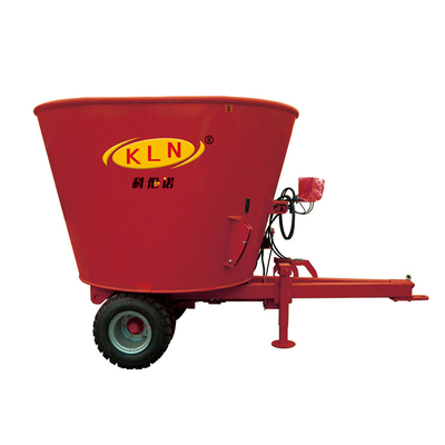 6M3 แนวตั้ง TMR Mixer เครื่องบดอาหารสัตว์รถแทรกเตอร์ไฟฟ้า Cow Fodder