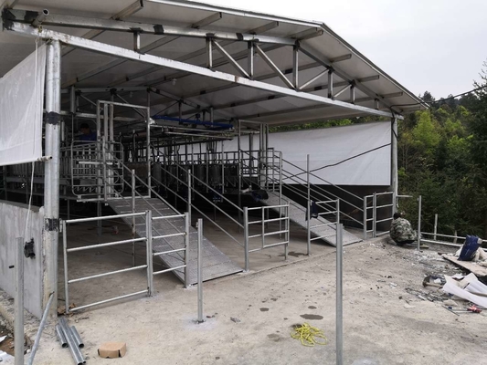 ปรับแต่ง SUS304 Goat Herringbone Milking Parlour
